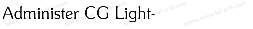 Administer CG Light字体转换